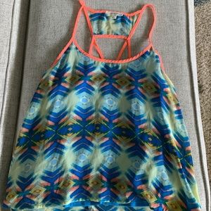 Bright colored tank top